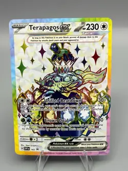 Terapagos EX 165 Black Star Promo Full Art Pokemon TCG - Terapagos UPC Promo - Image 1