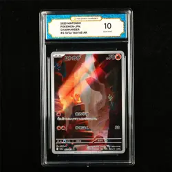 TQG 10 GEM MINT 2023 Pokemon JPN Charmander 168/165 AR - Image 1