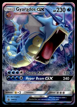 Pokemon TCG SM Promos #SM212 Gyarados GX Holo NM - Image 1