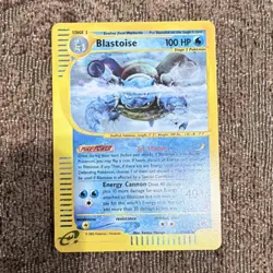 Pokemon Blastoise 4/165 Holo Card 2002 100 HP Energy Cannon Nintendo TCG - Image 1