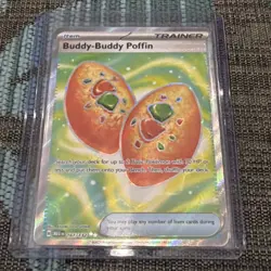 Pokemon TCG Mega Evolutions Buddy-Buddy Poffin 167/132 UR Ultra Rare Card - Image 1