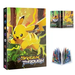 Pokemon TCG XY-Breakthrough - 4-Pocket Portfolio Card Album Binder - Pikcahu - Image 1