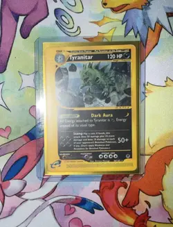 Pokemon TCG Expedition Tyranitar Card 66/165 Non-Holo LP - Image 3