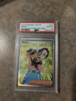 Pokemon Perrin Special Illustration Rare Holo 220/167 Sv06 PSA 10 Card - Image 1