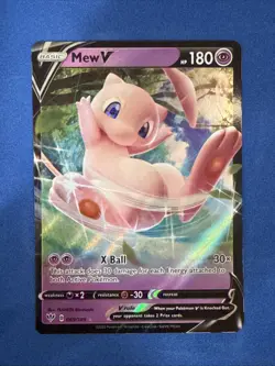 Pokemon TCG Mew v Darkness Ablaze Ultra Rare Card 069/189 NM Condition - Image 1