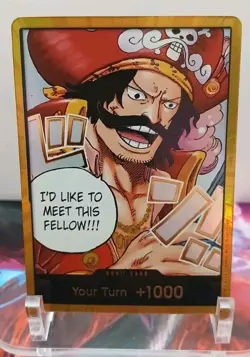 DON!! Card (Gol.D.Roger) (Gold) Carrying On His Will Foil NEAR MINT Alt Art - Image 1