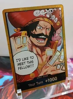 DON!! Card (Gol.D.Roger) (Gold) Carrying On His Will Foil NEAR MINT Alt Art - Image 2