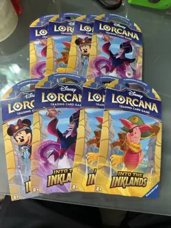 Disney Lorcana 12 Card Booster Pack Lot of 8 Into The Inklands Ravensburger NEW - Image 2
