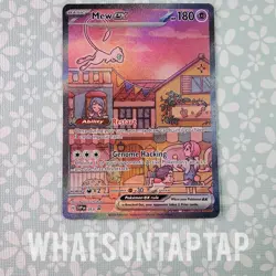 Pokemon Card Mew Ex 053 Black Star Promo Scarlet Violet Pokemon 151 UPC LP - Image 1