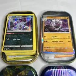 Lot Of 2 Pokemon Tin Card Holders (55 Assorted Cards Per Tin) - Image 4