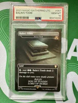 2023 Magic The Gathering Lord of The Rings Balin’s Tomb PSA 10 MTG LoTR - Image 1