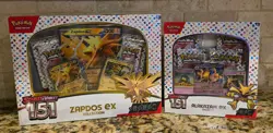 Pokemon TCG: Scarlet & Violet 151- 1 Zapdos EX & 1 Alakazam EX Collection Box - Image 1
