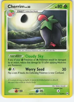 Cherrim 15/99 Arceus Rare Normal MP Pokemon - Image 1