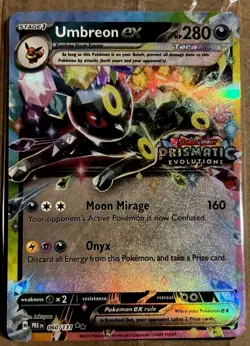 Pokemon Prismatic Evolutions Umbreon 060/131 Suprise Box Stamped Promo Sealed - Image 1