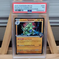 Team Rockets Tyranitar Pokemon Center Promo #096 PSA 7 Graded Destined Rivals - Image 1