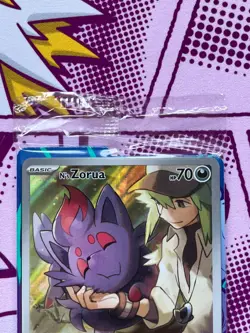 Pokemon - N's Zorua SVP 189 - Pokemon Center Stamp - Journey Together - SEALED - Image 3