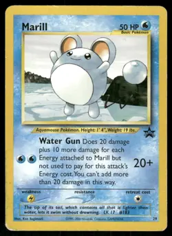 Pokemon Tcg Marill 29/53 Wotc Promo Regular MP - Image 1
