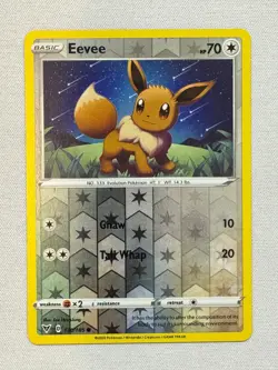 Eevee 130/185 Common Vivid Voltage Pokemon Reverse Holo Near Mint - Image 1