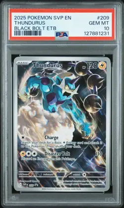 PSA 10 2025 POKEMON SVP EN-SV BLACK STAR PROMO #209 THUNDURUS - Image 1