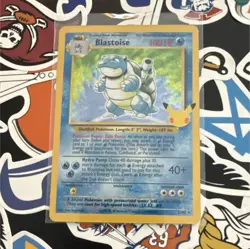 Pokemon Blastoise Base Set Holo Rare 2/102 25th Anniversary - Image 1