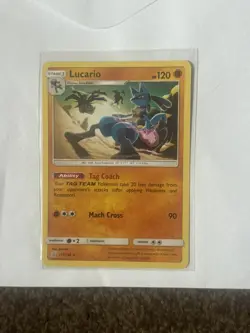 Pokemon - Lucario 117/236 - Unified Minds - Non Holo Rare - Near Mint - Image 1