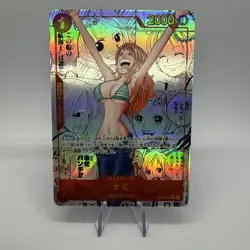 One Piece CCG Nami OP01-016 R Manga Alternate Art Japanese PRB01 - Image 1