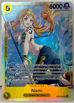 One Piece - Nami EB03-053 Alternate Art - English Heroines Edition Alt Art Foil - Image 1