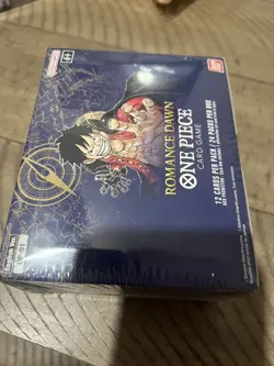 One Piece OP-01 Romance Dawn SEALED Booster Box English White Bottom - Image 3