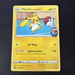 Pokemon TCG Pikachu On The Ball UK Exclusive Futsal Promo Card 001/005 UNSEALED - Image 1