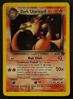 Dark Charizard - Team Rocket - Holo - #4/82 - Vintage Pokemon Card 2000 WOTC - Image 2