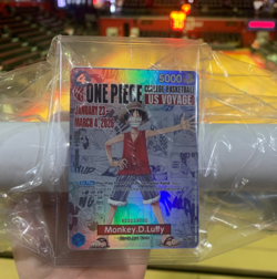 One Piece Monkey D. Luffy US College Basketball Promo Card (In Package) - Image 1