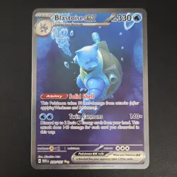 Pokemon Blastoise EX Holo Rare 200/165 330 HP Scarlet & Violet 151 Card - Image 1