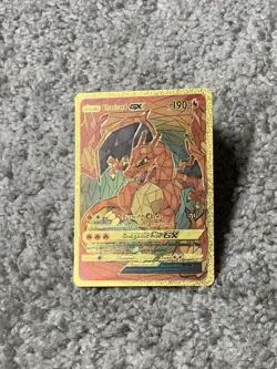 Charizard GX HP190 Burning Claws Rare Gold Accent Foil Fan Art Cards - Image 2