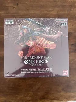 One Piece Card Game Paramount War OP-02 Booster Box Sealed Eng 1st Printing - Image 1