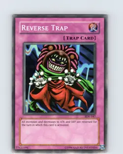 Yu-Gi-Oh TCG Reverse Trap SDK-047 Unlimited Regular Common Card Played LP - Image 1