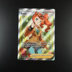 Sonia 192/192 Pokemon Rebel Clash Holo Full Art Card - Image 1