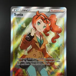 Sonia 192/192 Pokemon Rebel Clash Holo Full Art Card - Image 2
