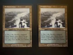 🌊💀MTG Polluted Delta Onslaught LP Light Play Fetch Land Modern Legacy Magic x2 - Image 1