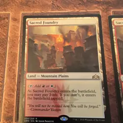 1x Sacred Foundry Mtg Guilds of Ravnica NM - Image 2
