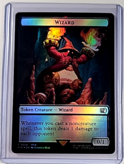 MTG Magic the Gathering FIN Final Fantasy Double Sided Foil Token Bird Wizard - Image 2