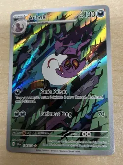 2024 Pokemon TCG SV Temporal Forces 176/162 Arbok IR Illustration Rare - Image 1