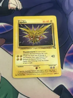 Pokemon Zapdos 30/62 Fossil Rare Regular Unlimited English The Pokemon Company - Image 1