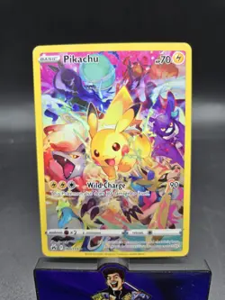 Pikachu 160/159 Crown Zenith Full Art Holo Secret Rare Pokemon NM/M - Image 1