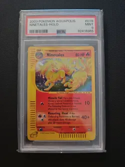 Pokemon TCG Ninetales Aquapolis H19/32 Holo PSA 9 - Image 1
