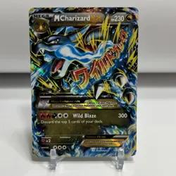 2014 Pokemon TCG - M Charizard EX (X) 69/106 Flashfire LP/HP Small Crease - Image 1