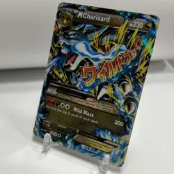 2014 Pokemon TCG - M Charizard EX (X) 69/106 Flashfire LP/HP Small Crease - Image 3