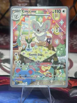 Pokemon TCG Cinccino 183/162 Illustration Rare Temporal Forces Holo NM/M - Image 1