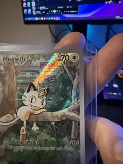 Meowth 106/094 Me02: Phantasmal Flames Holo Illustration Rare Pokemon TCG NM - Image 5