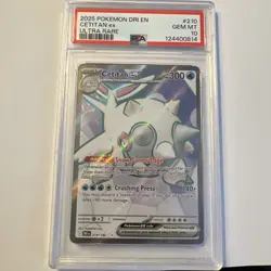 2025 POKEMON DRI EN-DESTINED RIVALS #210 CETITAN EX ULTRA RARE PSA 10 - Image 1