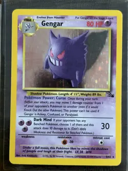 Gengar 1999 Holo Foil Pokemon TCG 5/62 EXCELLENT CONDITION - See Pics - Image 1